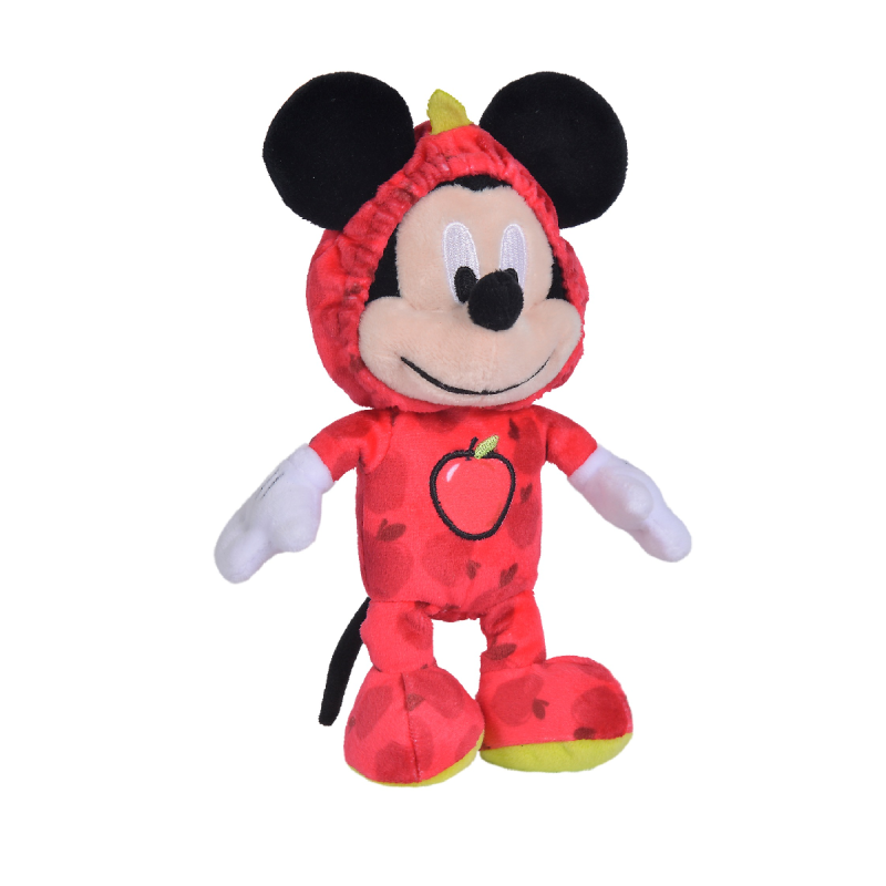  mickey souris peluche pomme rouge 15 cm 